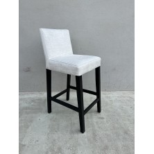 alt= Taburete de madera tapizado ALICANTE ref. 561