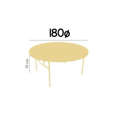 alt= Mesa Catering Redonda 180ø x 75