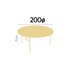 alt= Mesa Catering Redonda 200ø x 75