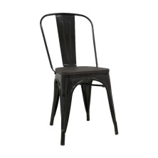 alt= silla Tolix madera oscura