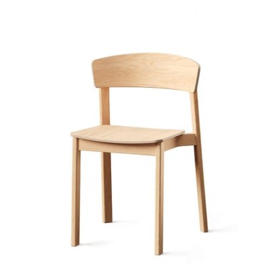 Silla Nord roble asiento y respaldo tapizado