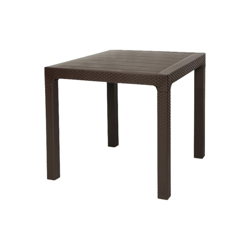 alt= Mesa rattan TORRENTE 80x80