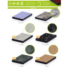Mesa alta Deco h-c-r aluminio epoxy
