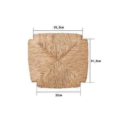 Asiento anea silla rondeña o caracol