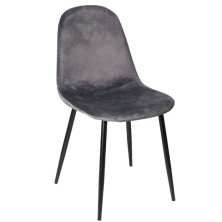 alt= silla nórdica SANSA BLACK terciopelo