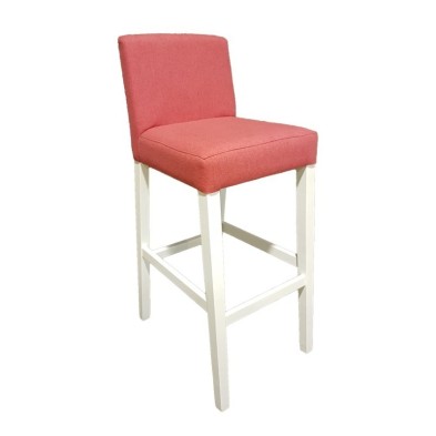 alt= Taburete de madera tapizado ALICANTE ref. 561